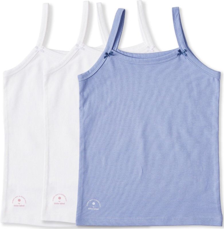 Little Label - Hemden - Lichtblauw - 3-pack - Bio-katoen