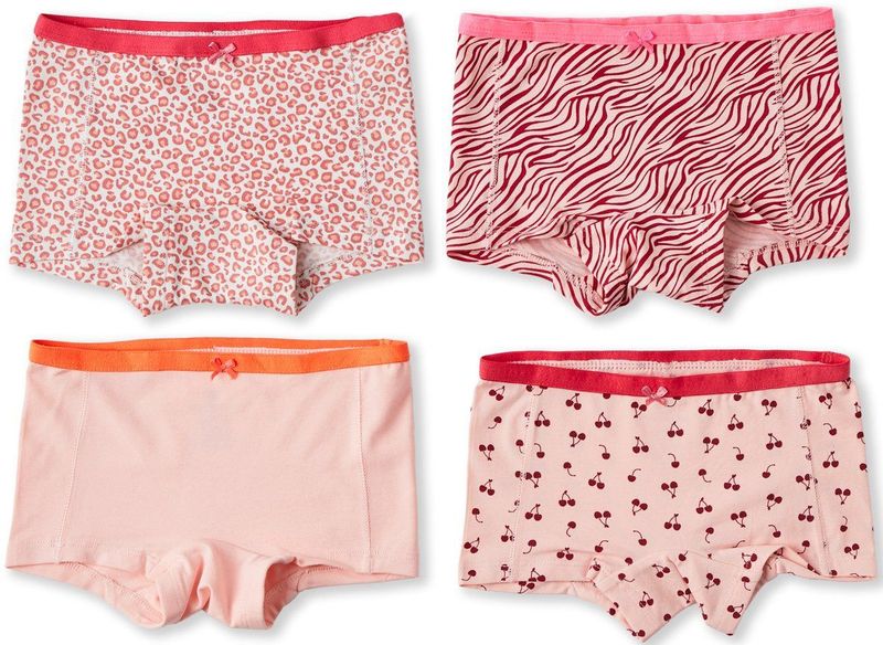 Little Label - Boxershorts - Uni Kleuren - 4 Pack - Extra Zachte Bio-Katoen