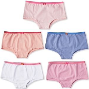 Little Label - Hipster Ondergoed - Roze Geel - Zachte BIO Katoen - 5 Stuks
