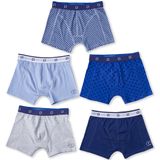 Little Label - Boxershorts - Donkerblauw Palm - Biologische Katoen - 5 Pack