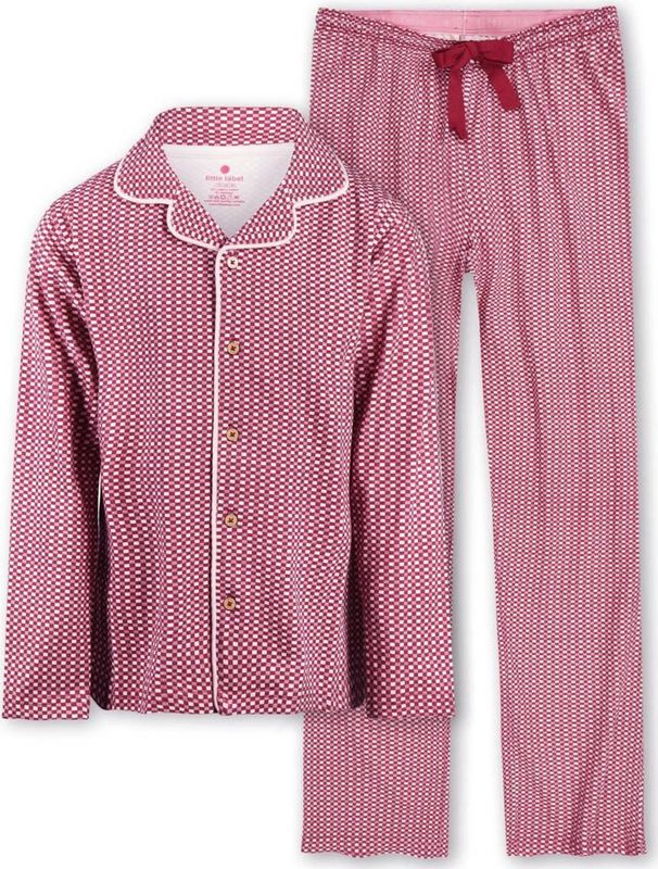 Little Label - Pyjama - Meisjes - Lange Mouwen - Klassieke Kraag