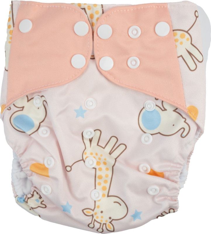 Honeybears - Zwemluier - Rose met Giraffe - Wasbaar en Verstelbaar