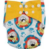 Honeybears – Zwemluier wasbaar – Baby zwemluiers – Wasbare & Verstelbare zwemluier – Zwemluier baby - Geel met leeuwtjes – 0-3 jaar