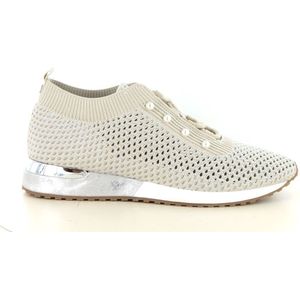 La Strada - 2401164 - Sneakers - Beige/Zilver - Stretchmateriaal