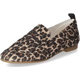 Tweekleurige leren loafer