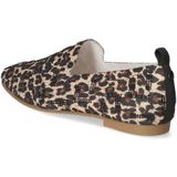 Tweekleurige leren loafer