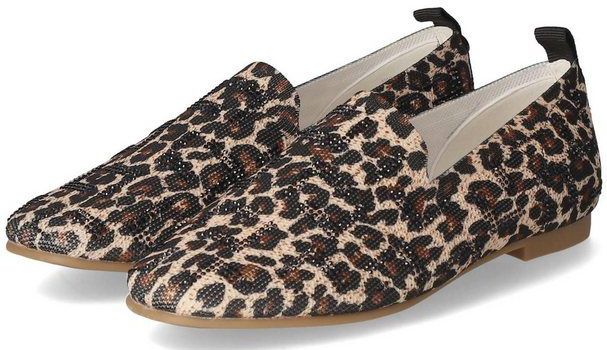 Tweekleurige leren loafer