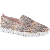 La Strada - 24039-6033 - Instappers - Pink/Yellow - Knitted Textiel