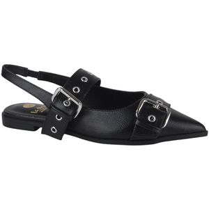 La Strada 2401899-1601 BLACK dames instappers gekleed maat 37 zwart