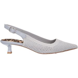 La Strada - Slingback - Lichtgrijs - Knitted Materiaal - Dames