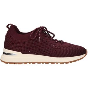La Strada - Knitted Sneakers - Aubergine - Casual Schoenen