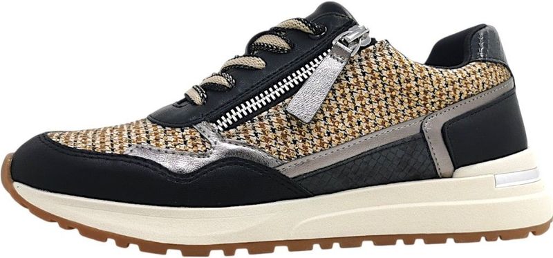 La Strada - Sneaker - Zwart - Dames - Met Rits