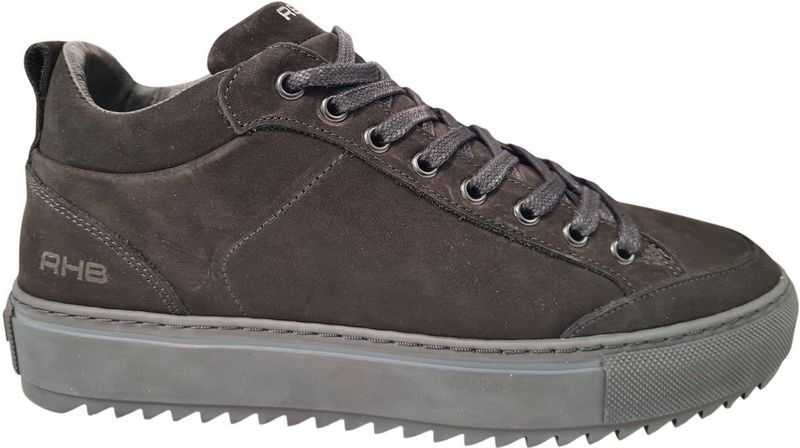 Rehab - Graig Nub - Sneakers - Zwart - Nubuck Leer - Antibacterieel Voetbed