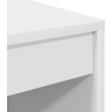 Bureau - Wit - Verwerkt Hout - Ingebouwde Lade - Compact