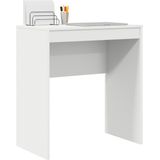 Bureau - Wit - Verwerkt Hout - Ingebouwde Lade - Compact