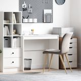 vidaXL Bureau - Wit - Gelaagd Hout - Compact Ontwerp