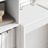 vidaXL Bureau - Wit - Gelaagd Hout - Compact Ontwerp