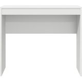 vidaXL Bureau - Wit - Gelaagd Hout - Compact Ontwerp