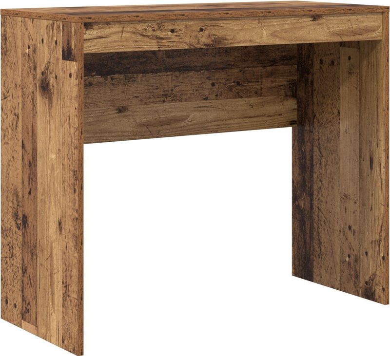 vidaXL Bureau - Rustiek Hout - Engineered Wood - Compact Ontwerp