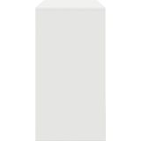 vidaXL Bureau - Wit - Geengineerd Hout - Met Ingebouwde Lade