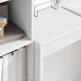 vidaXL Bureau - Wit - Geengineerd Hout - Met Ingebouwde Lade