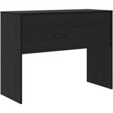 vidaXL Bureau - Zwart Eiken - Kunststof - 100x40x76 cm