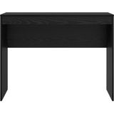 vidaXL Bureau - Zwart Eiken - Kunststof - 100x40x76 cm