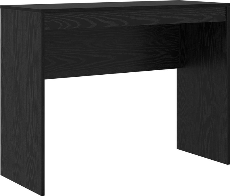 vidaXL Bureau - Zwart Eiken - Kunststof - 100x40x76 cm