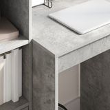 Minimalistisch Bureau - Beton Grijs - Geengineerd Hout - Compact