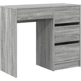 vidaXL - Bureau - Grijs Sonoma - Gelaagd Hout - 90x37,5x75 cm