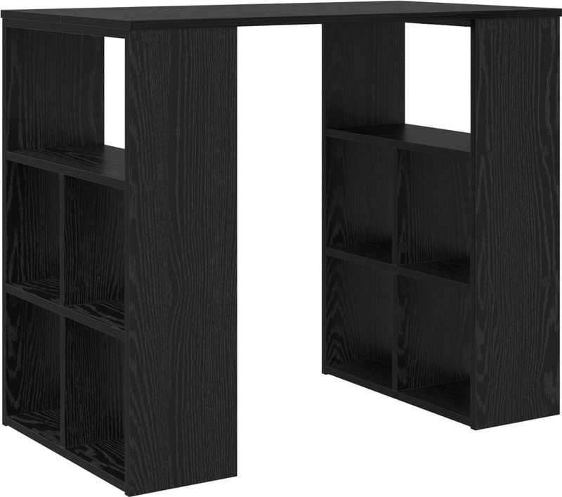 vidaXL - Bureau - Zwart - Geengineerd Hout - 90x50x75 cm