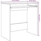 Bureau - Bruin - Bewerkt Hout - Minimalistisch Ontwerp