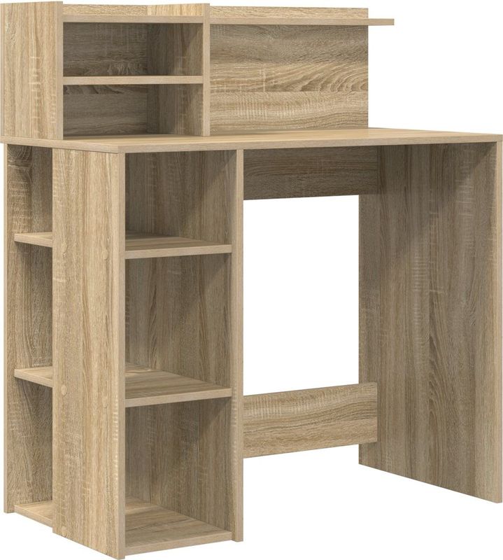 vidaXL Bureau - Sonoma Eiken - Gelaagd Hout - 90x48x101,5 cm