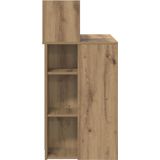 vidaXL Bureau - Artisan Eiken - Kunststof - 90x48x101,5 cm