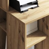 vidaXL Bureau - Artisan Eiken - Kunststof - 90x48x101,5 cm