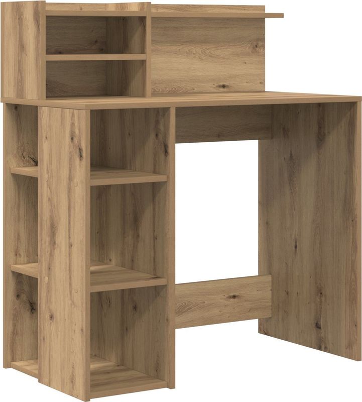 vidaXL Bureau - Artisan Eiken - Kunststof - 90x48x101,5 cm