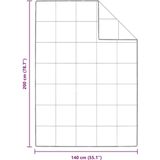 vidaXL Donsdekbed - Wit - Dons - 140 x 200 cm