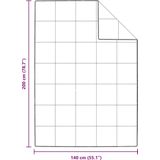 vidaXL Donsdekbed - Wit - Dons - 140 x 200 cm