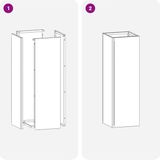 vidaXL - Parapluhouder - Antraciet - Staal - Minimalistisch Ontwerp