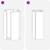 vidaXL - Parapluhouder - Antraciet - Staal - Minimalistisch Ontwerp