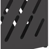 Paraplubak - Zwart - Gepoedercoat Staal - Ruime Opslag