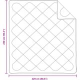 vidaXL Dekens & Duvets - Dekbed - Wit - Microvezel