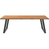 Vidaxl - Esstisch Hellbraun 240x120x74 cm Massivholz Eiche Rechteckig