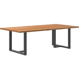 Vidaxl - Esstisch Hellbraun 240x120x74 cm Massivholz Eiche Rechteckig