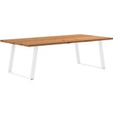 Vidaxl - Esstisch Hellbraun 240x120x74 cm Massivholz Eiche Rechteckig