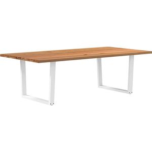 Vidaxl - Esstisch Hellbraun 240x120x74 cm Massivholz Eiche Rechteckig