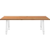 Vidaxl - Esstisch Hellbraun 240x120x74 cm Massivholz Eiche Rechteckig
