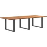 Vidaxl - Esstisch Hellbraun 280x120x74 cm Massivholz Eiche Rechteckig