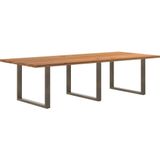Vidaxl - Esstisch Hellbraun 280x120x74 cm Massivholz Eiche Rechteckig