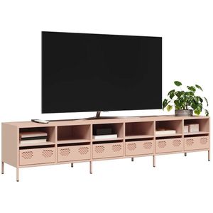 vidaXL TV-Schrank Rosa 202x39x43,5 cm Kaltgewalzter Stahl